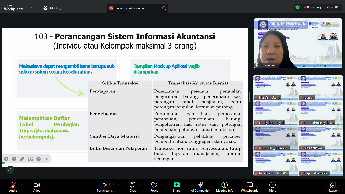 Narasumber menyampaikan materi perancangan sistem informasi akuntansi | Doc: Istimewa