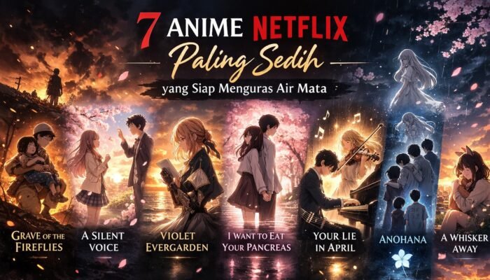 Anime Sedih di Netflix: 7 Rekomendasi Paling Menguras Air Mata