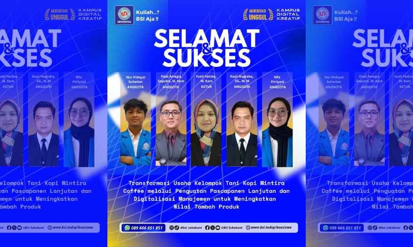 UBSI Sukabumi Raih Hibah Pengabdian 2026, Dorong Transformasi Usaha Kopi Berbasis Digital | Doc: Istimewa