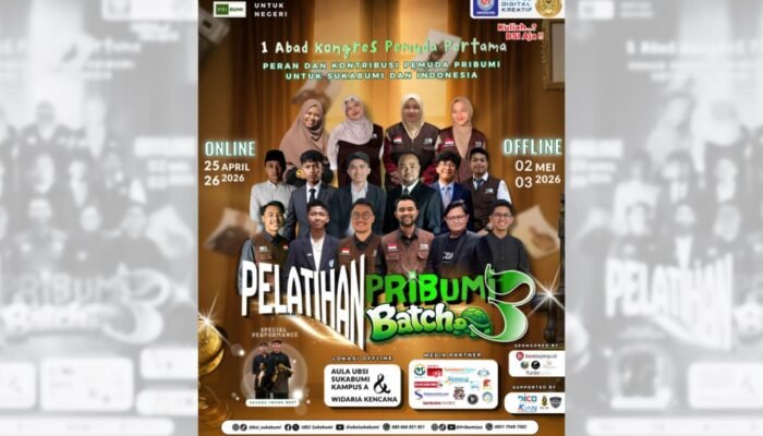 Pelatihan PRIBUMI Batch 3 Siap Digelar, Bangun Peran Pemuda untuk Sukabumi dan Indonesia