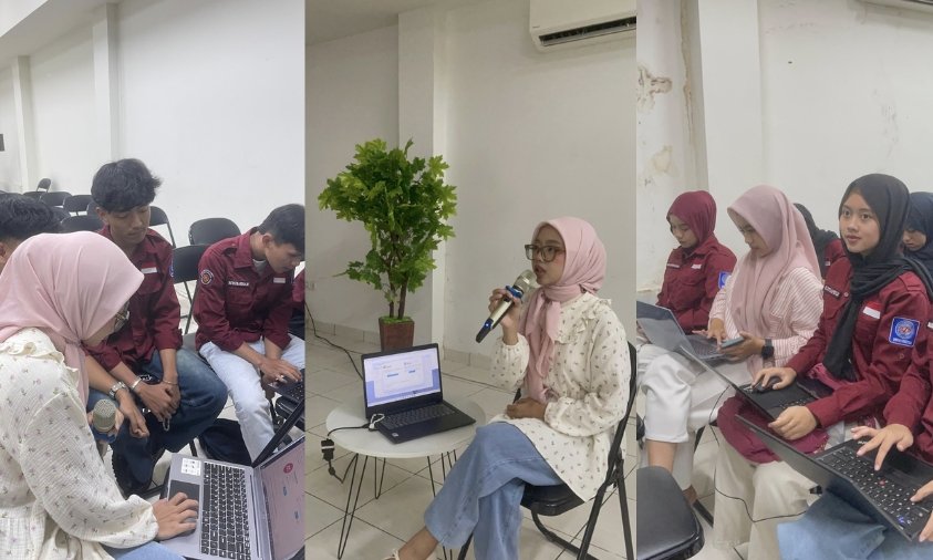 Pemateri menjelaskan penggunaan Mendeley dan membimbing peserta menyusun sitasi karya ilmiah. | Doc: Istimewa