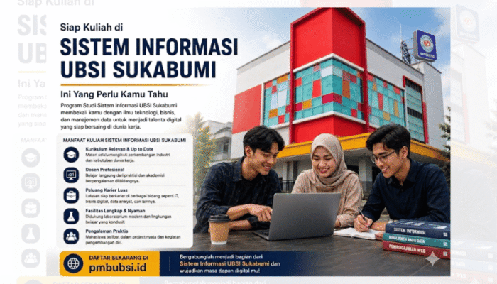 Kaget! Ternyata Kuliah Sistem Informasi UBSI Sukabumi Seperti Ini