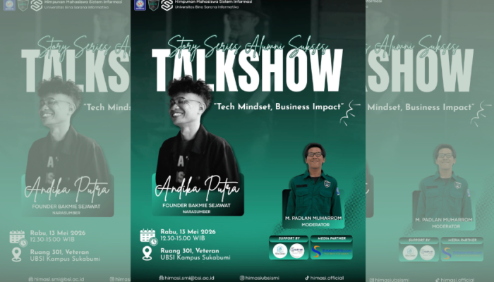 HIMASI Siap Gelar Story Series “Tech Mindset, Business Impact”