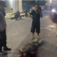 Polisi melakukan olah TKP di Cikareo Kota Sukabumi.