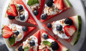 Watermelon Pizza, Kreasi Buah Segar untuk Cuaca Panas