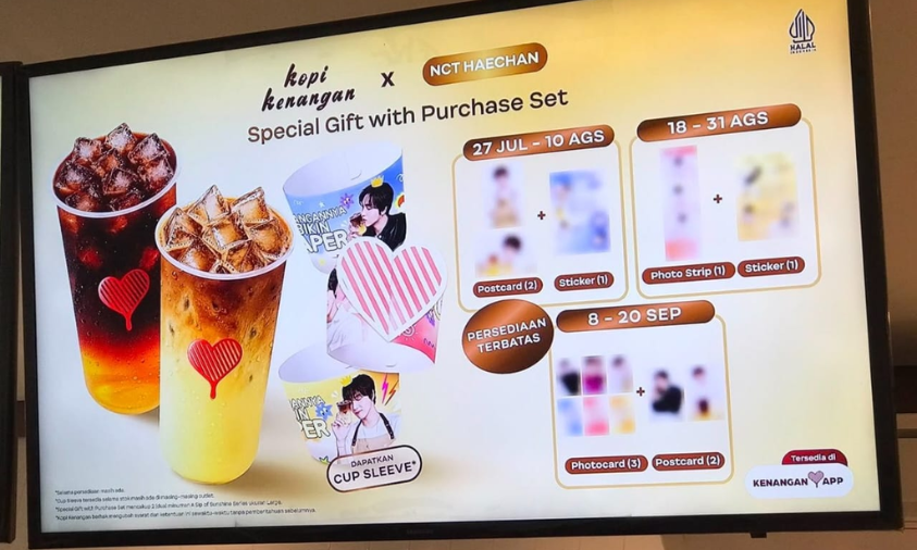 Merchandise Kopi Kenangan x Haechan NCT