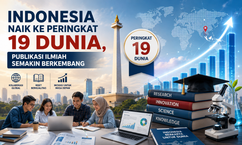 Indonesia Naik ke Peringkat 19 Dunia, Publikasi Ilmiah Semakin Berkembang