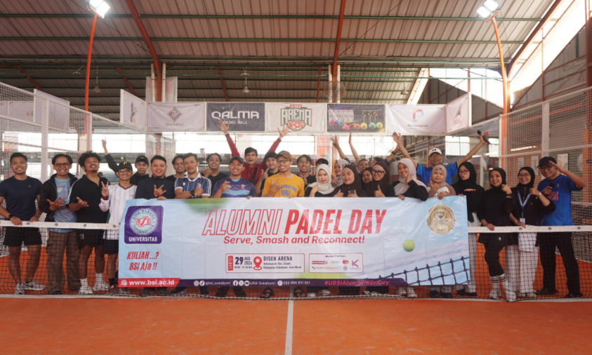 Alumni Padel Day UBSI Sukabumi Satukan Alumni Lewat Olahraga