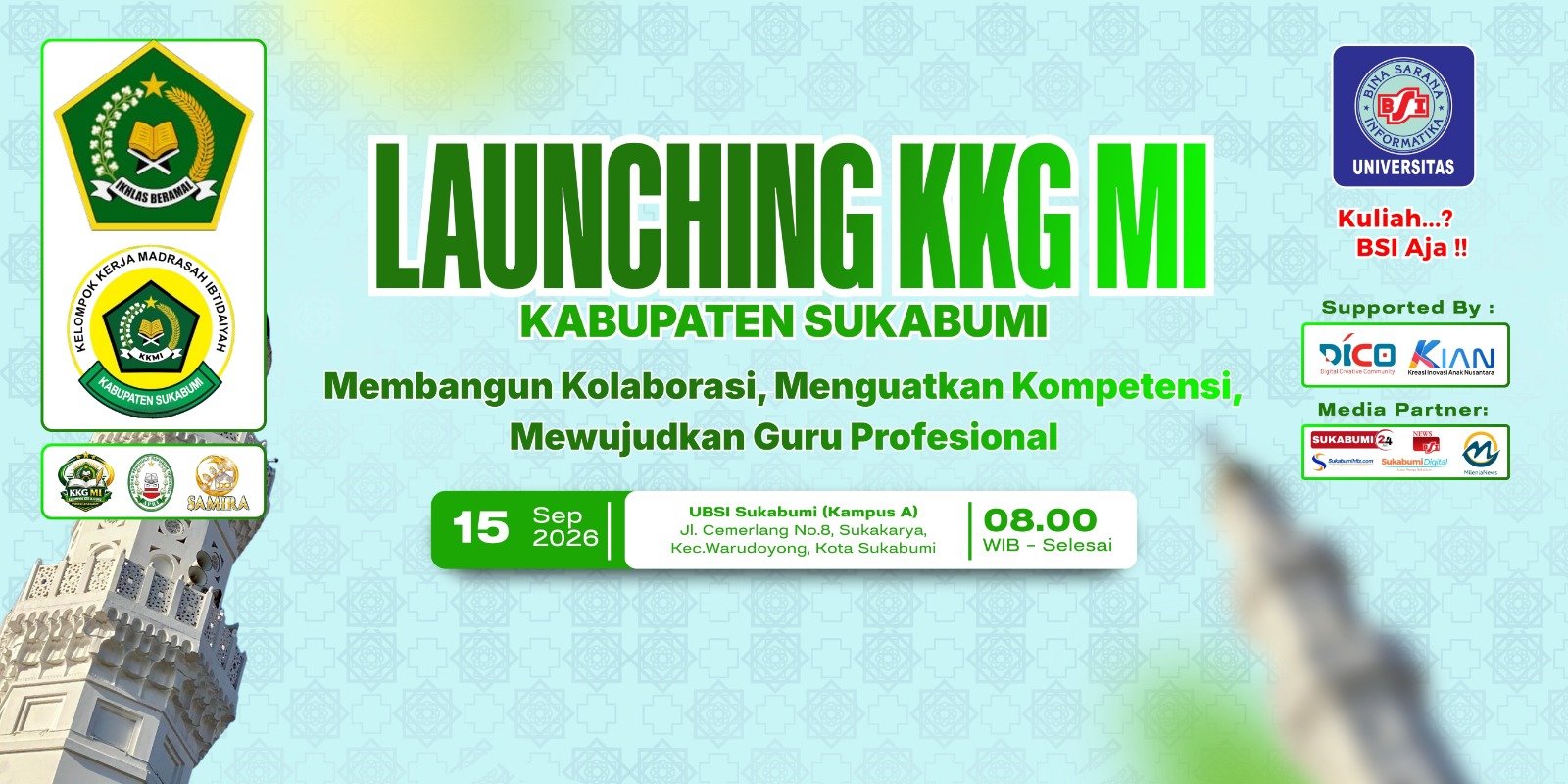 Saatnya Guru Madrasah Tumbuh Bersama, KKG MI Kabupaten Sukabumi Segera Launching | Doc: Istimewa