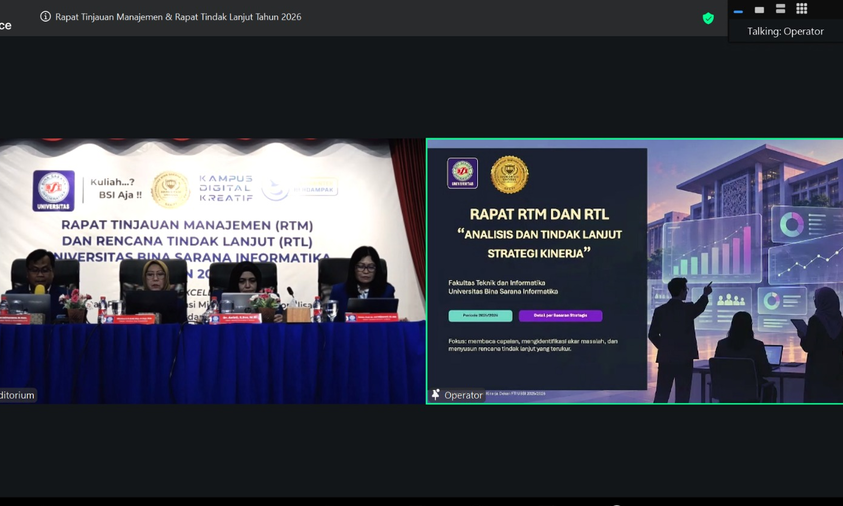 BPMA UBSI Bahas Hasil Audit Mutu dan Tindak Lanjut RTM 2026