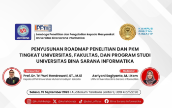 UBSI Gelar Pendampingan Penyusunan Roadmap Penelitian dan PkM Dosen