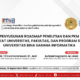 UBSI Gelar Pendampingan Penyusunan Roadmap Penelitian dan PkM Dosen