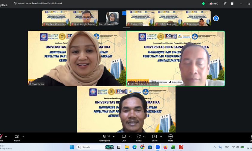 UBSI Gelar Monitoring dan Evaluasi Internal Hibah Kemdiktisaintek 2026