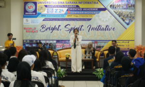 Pepi Aprilia Ajak Maba UBSI Berani Eksplorasi Sejak Kuliah