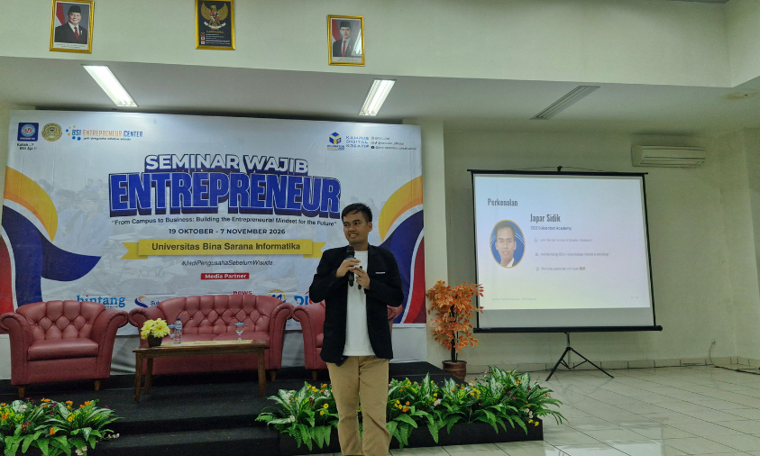 BSI Entrepreneur Center Dorong Mahasiswa UBSI Bangun Bisnis Sejak Bangku Kuliah