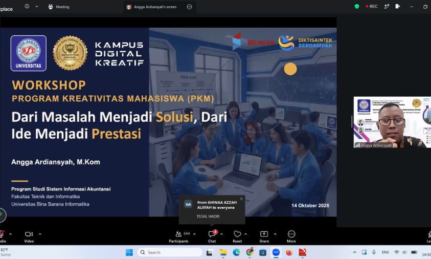 Workshop PKM Dorong Mahasiswa Ubah Ide Kreatif Menjadi Prestasi