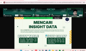 Tingkatkan Skill Pengolahan Data, HIMASI Gelar Mini Bootcamp Advanced Excel | Doc. Istimewa