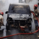 Mobil Gran Max Terbakar di Sukabumi, Pasutri Selamat